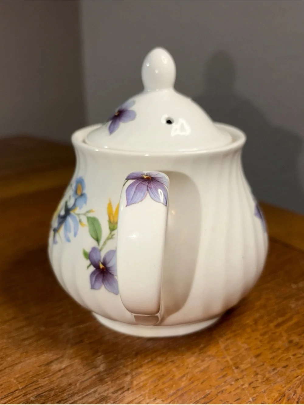 Arthur Wood & Son Staffordshire English Teapot with  flowers